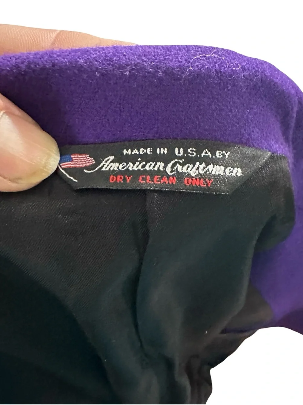 Vtg 90s Artcraft Royal Order Jesters Purple 100% Wool Suit Jacket Sz 40R Blazer